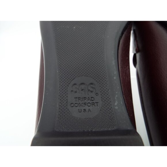 SAS Easier Antique Wine Tripad Comfort Leather Loafers Size 9N Narrow Width - Picture 10 of 15